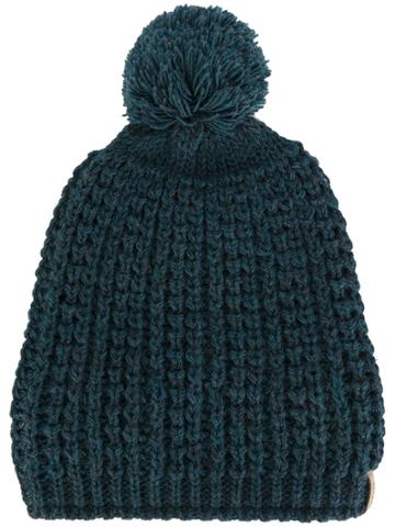 Norton Pompom Knitted Beanie - Blue