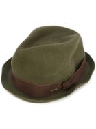 Dsquared2 - Classic Fedora Hat - Men - Wool - M, Green, Wool