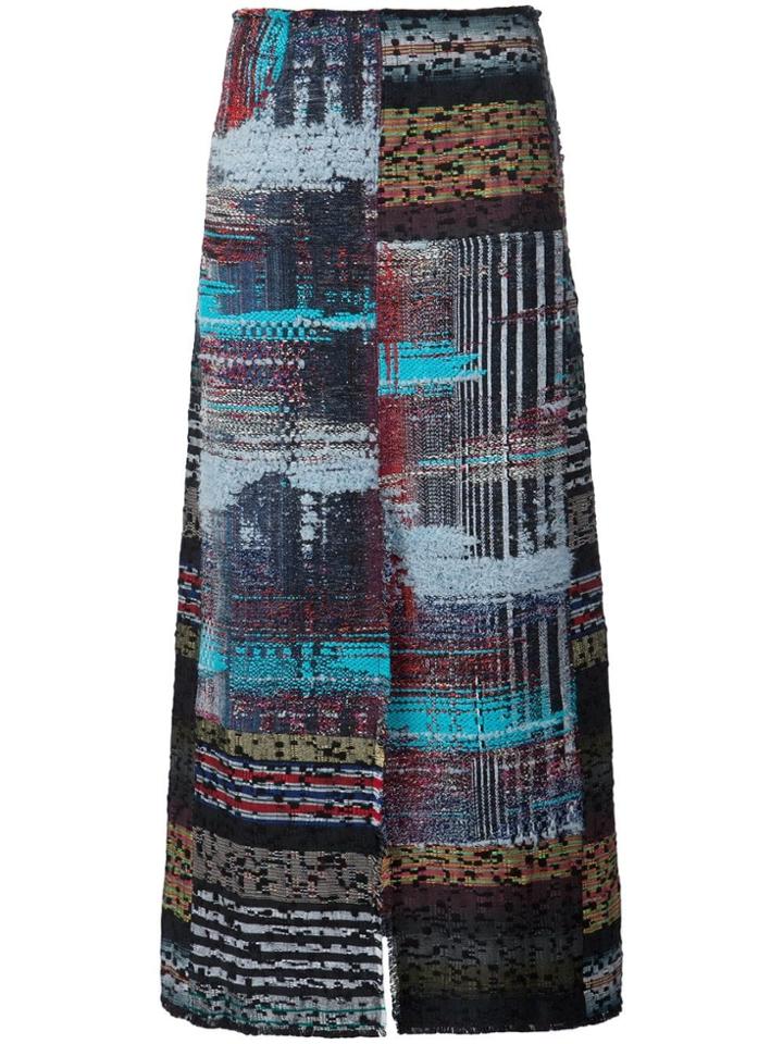 Tome 'baja Tweed Slit Front' Skirt - Multicolour