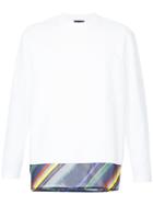 Kolor Striped Sweatshirt - White
