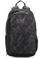 Ea7 Emporio Armani Printed Backpack - Black