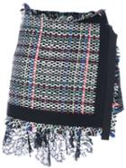 Sacai - Bouclé Tweed Skort - Women - Cotton/acrylic - 1, Black, Cotton/acrylic