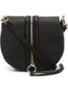 Rebecca Minkoff Front Zip Saddle Bag, Women's, Black