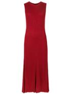 Osklen Long Ribbed Dress - Red