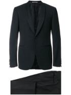 Canali Patterned Two Piece Dinner Suit - Blue