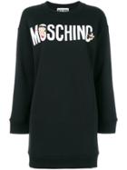 Moschino Betty Boop Logo Sweater Dress - Black