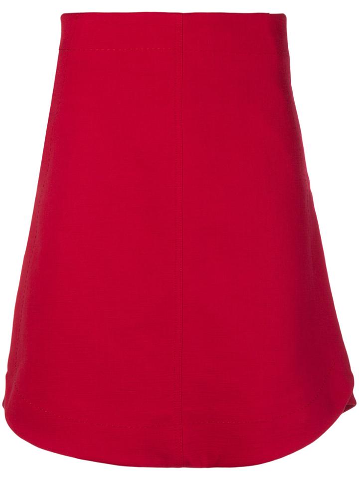 Carven A-line Skirt - Red