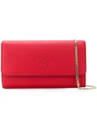 Versace Embossed Medusa Clutch - Red