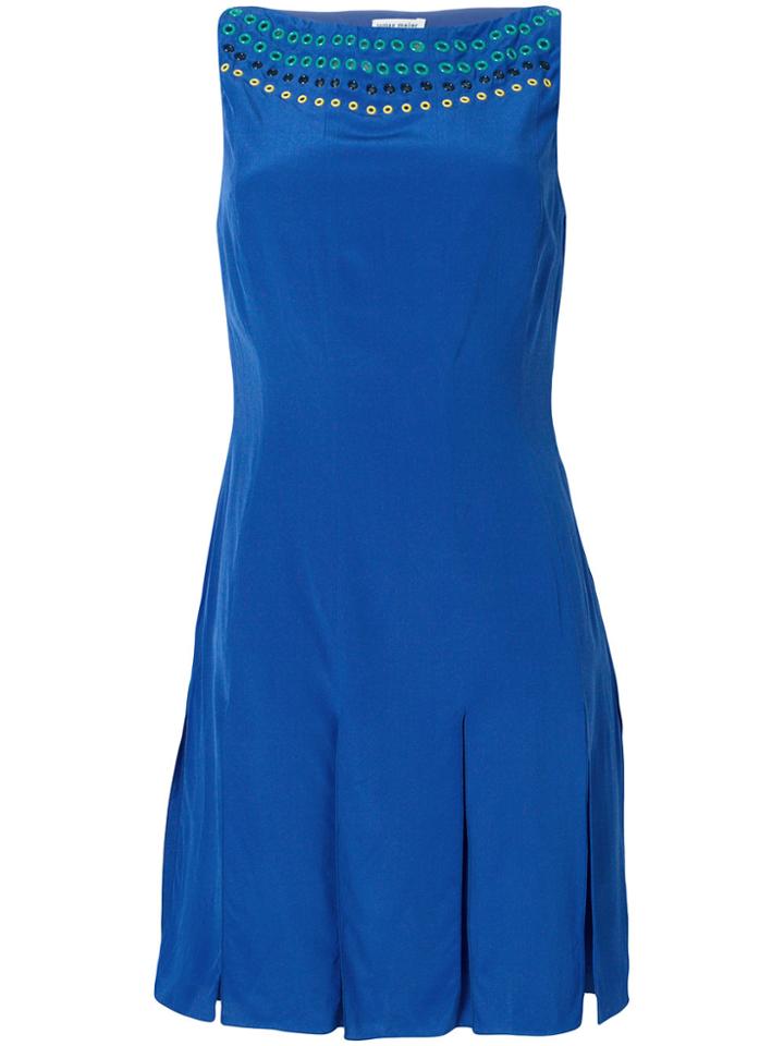 Tomas Maier Eyelet Detail Dress - Blue