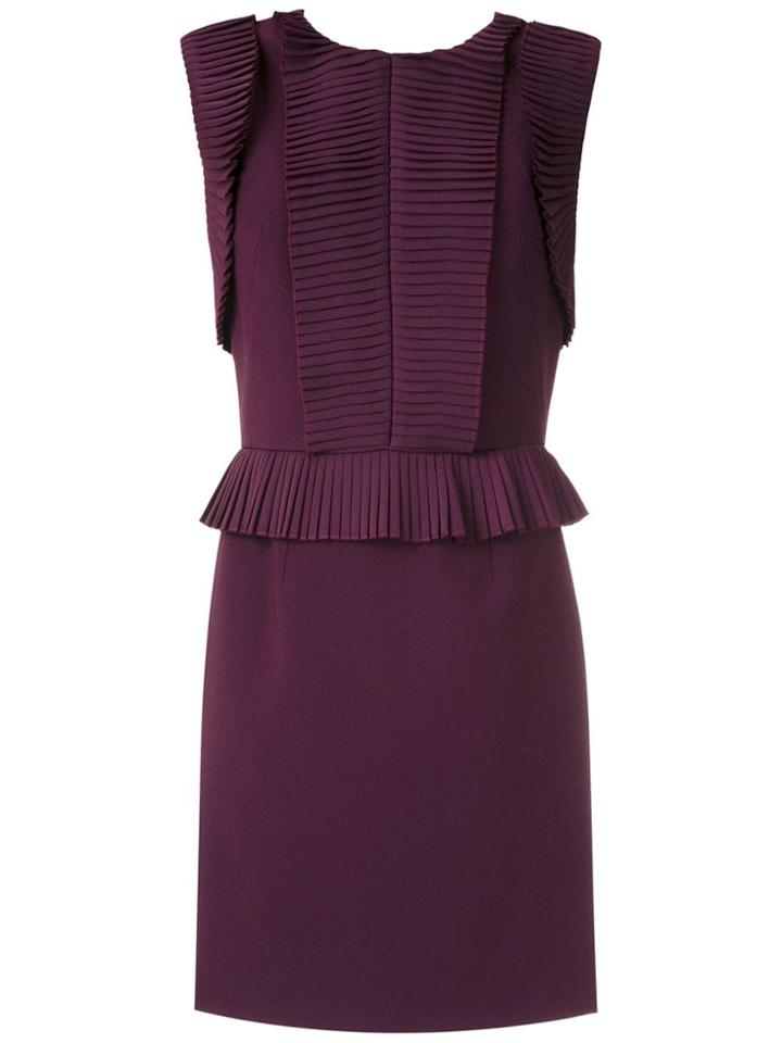 À La Garçonne Pleated Panels Dress - Purple