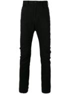 Julius Twisted Leg Flared Jeans, Men's, Size: 2, Black, Cotton/polyester/polyurethane