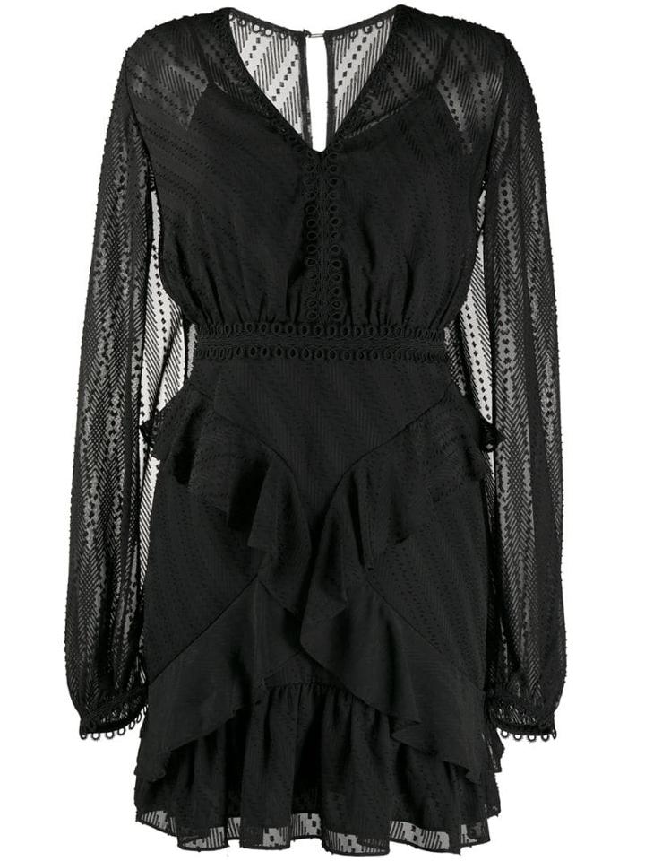 Three Floor Mirrored Escape Mini Dress - Black