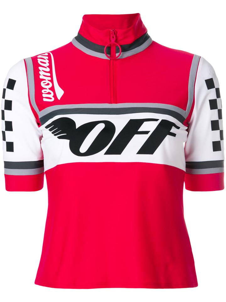 Off-white Cycling T-shirt - Red