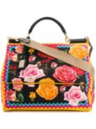 Dolce & Gabbana Floral Sicily Tote - Multicolour