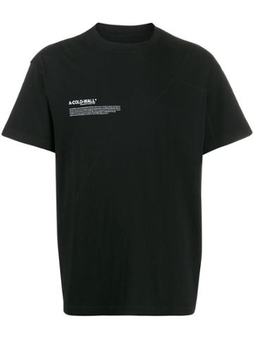 A-cold-wall* Mission Statement Print T-shirt - Black