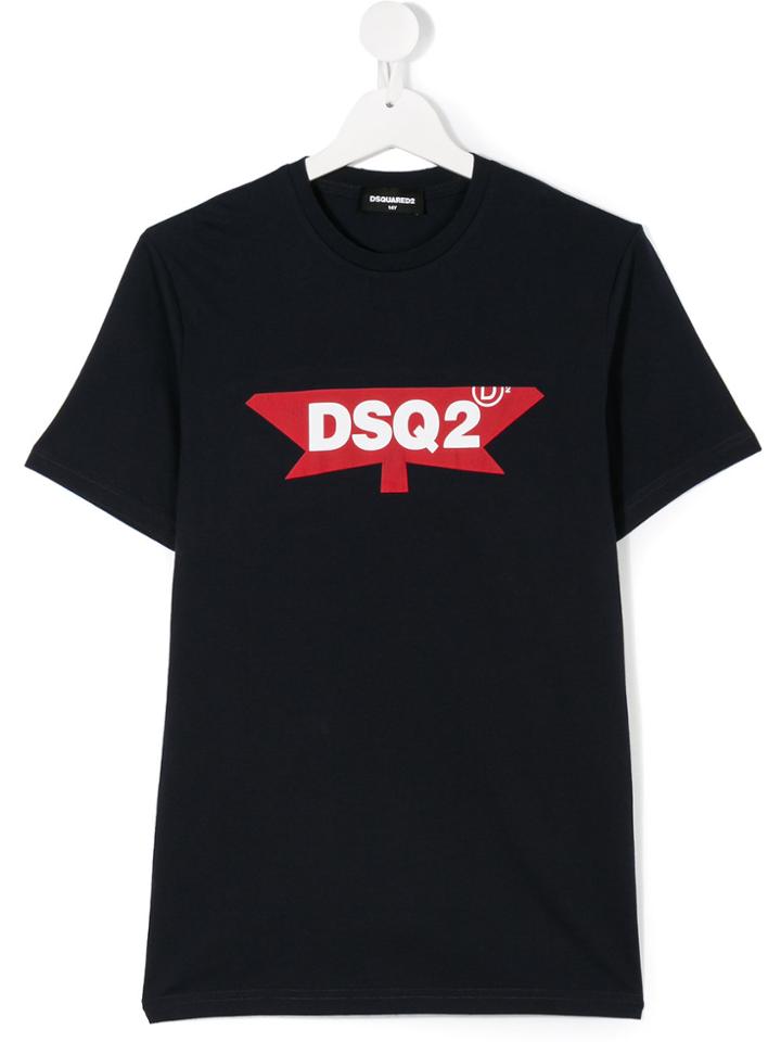 Dsquared2 Kids Logo Print T-shirt - Black