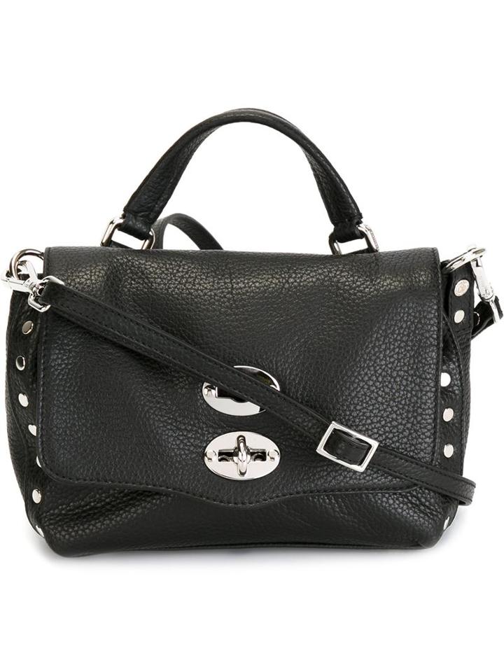 Zanellato Baby 'postina' Satchel, Black, Calf Leather