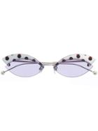 Fendi Eyewear Cat Eye Sunglasses - Purple