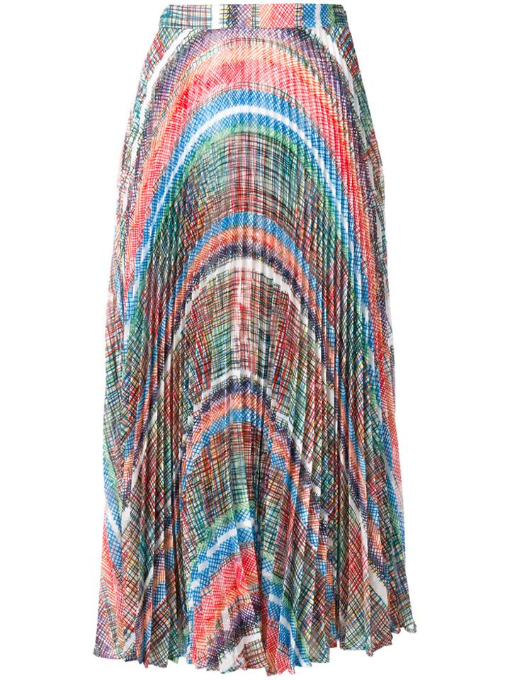 Marco De Vincenzo Check-effect Printed Skirt - Multicolour