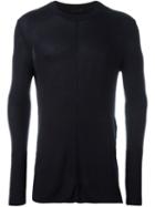 Diesel Black Gold Exposed Seam Fitted Jumper