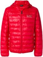 Ea7 Emporio Armani Padded Logo Jacket - Red