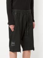 Newams Drop Crotch Track Shorts - Black