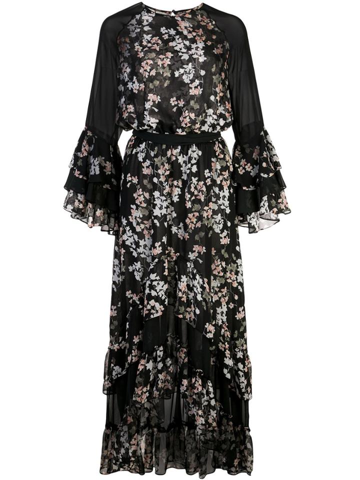 Misa Los Angeles Floral Ruffled Dress - Multicolour