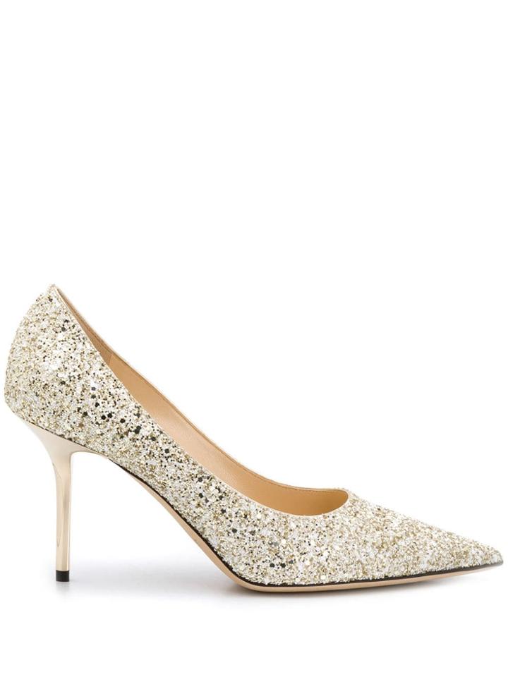 Jimmy Choo Love Glitter Pumps - Gold