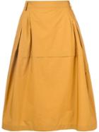 Sofie D'hoore Midi Skirt, Women's, Size: 40, Yellow/orange, Cotton