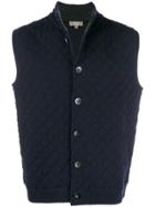 N.peal Quilted Waistcoat - Blue