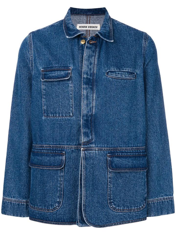 Henrik Vibskov Denim Between Blazer - Blue