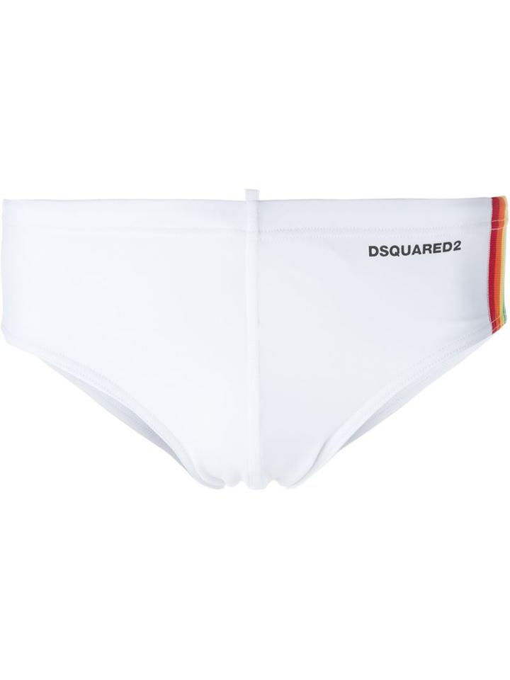 Dsquared2 Rainbow Print Swim Trunks