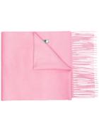 Gucci Silk Cashmere Scarf With Sequin Guccy - Pink & Purple