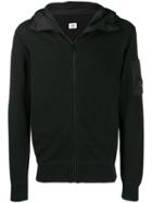 Cp Company Knitted Hooded Jacket - Black