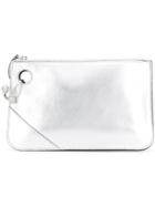 Jw Anderson Metallic Clutch - Grey