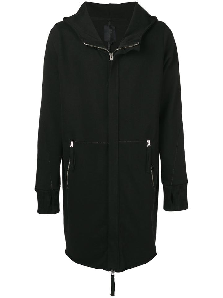 Thom Krom Mid-long Hooded Jacket - Black