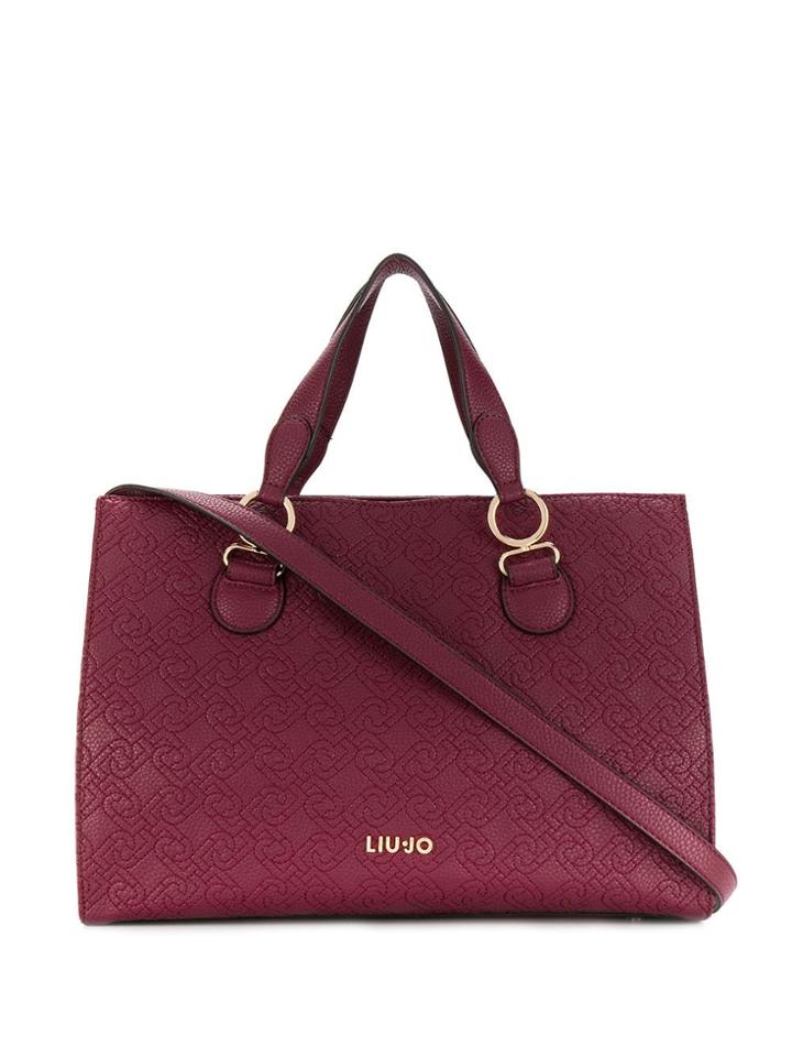 Liu Jo Embossed Tote Bag - Red