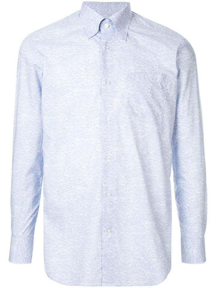 D'urban Floral Print Dress Shirt - Blue