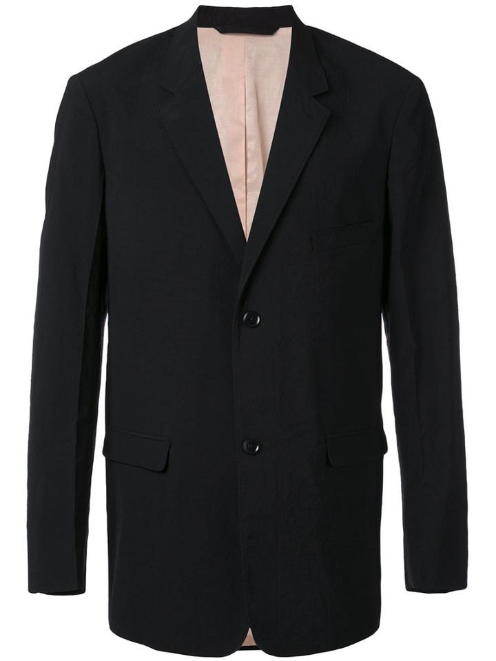 Lemaire - Two Button Blazer - Men - Cotton/spandex/elastane/virgin Wool - 50, Black, Cotton/spandex/elastane/virgin Wool