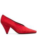 Neous Red Suede Aunty 60 Pumps