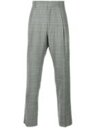 H Beauty & Youth Checked Tailored Trousers - Grey