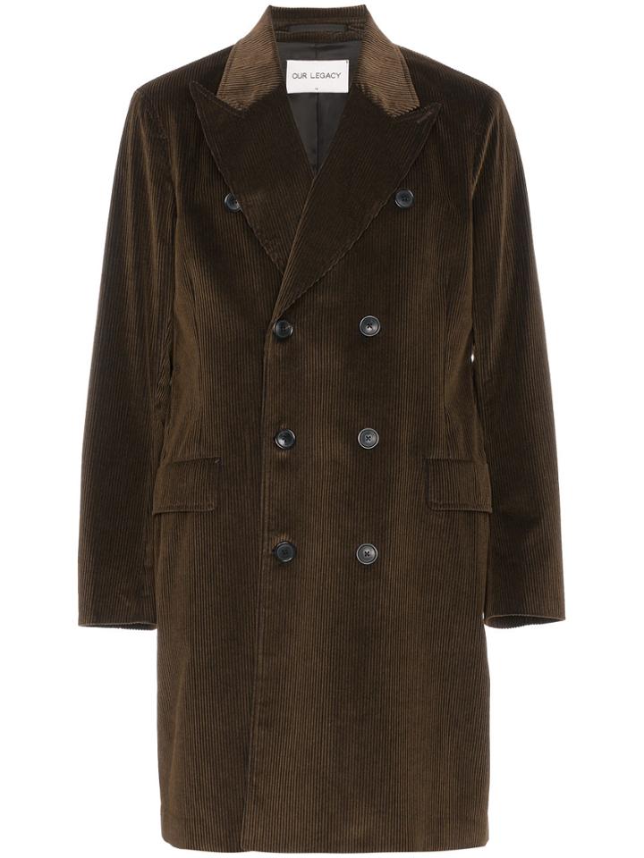 Our Legacy Db Solaro Corduroy Coat - Brown
