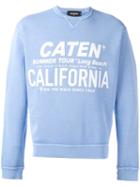 Dsquared2 Caten California Sweatshirt, Men's, Size: Medium, Blue, Cotton