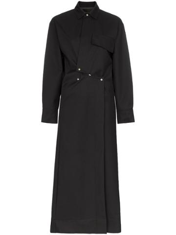 Markoo Double-breasted Midi Dress - Black