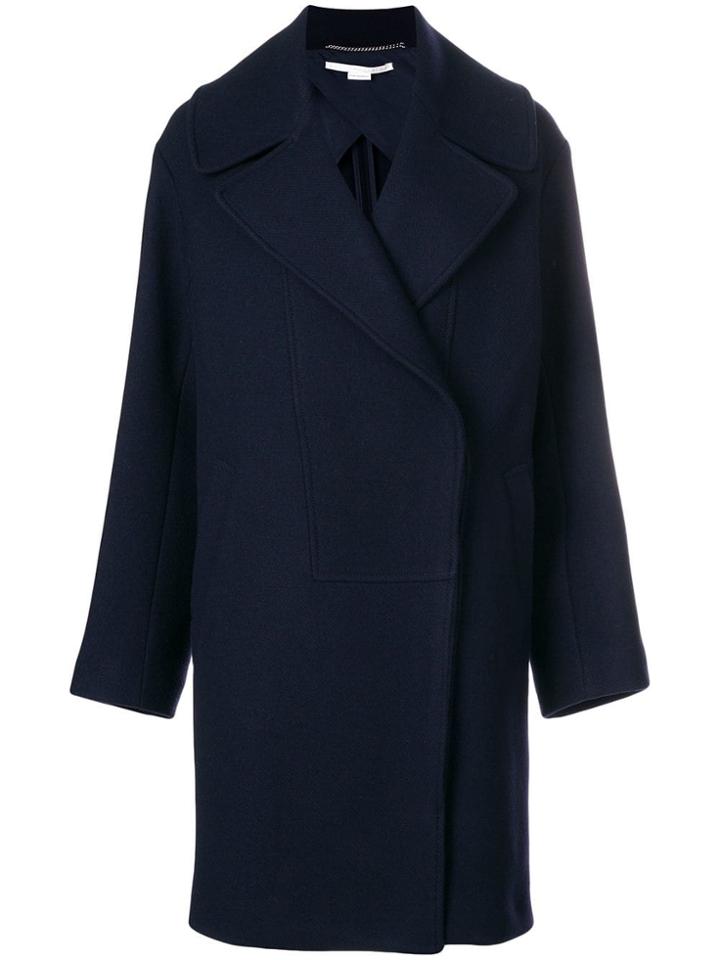 Stella Mccartney Double-breasted Woolen Coat - Blue