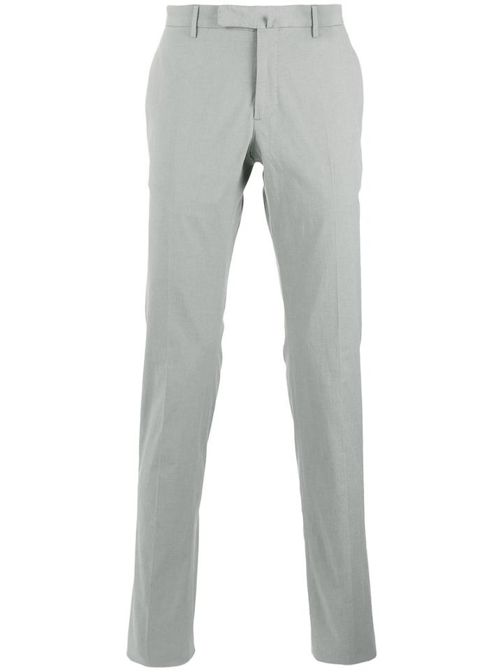 Incotex Slim-cut Chino Trousers, Men's, Size: 54, Grey, Cotton/spandex/elastane