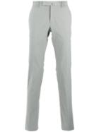 Incotex Slim-cut Chino Trousers, Men's, Size: 54, Grey, Cotton/spandex/elastane