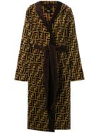 Fendi Ff Hooded Bathrobe - Neutrals