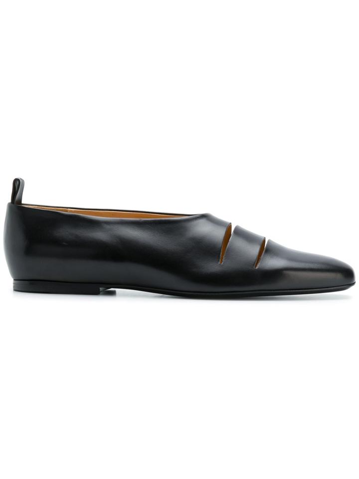 Jil Sander Slash Pumps - Black