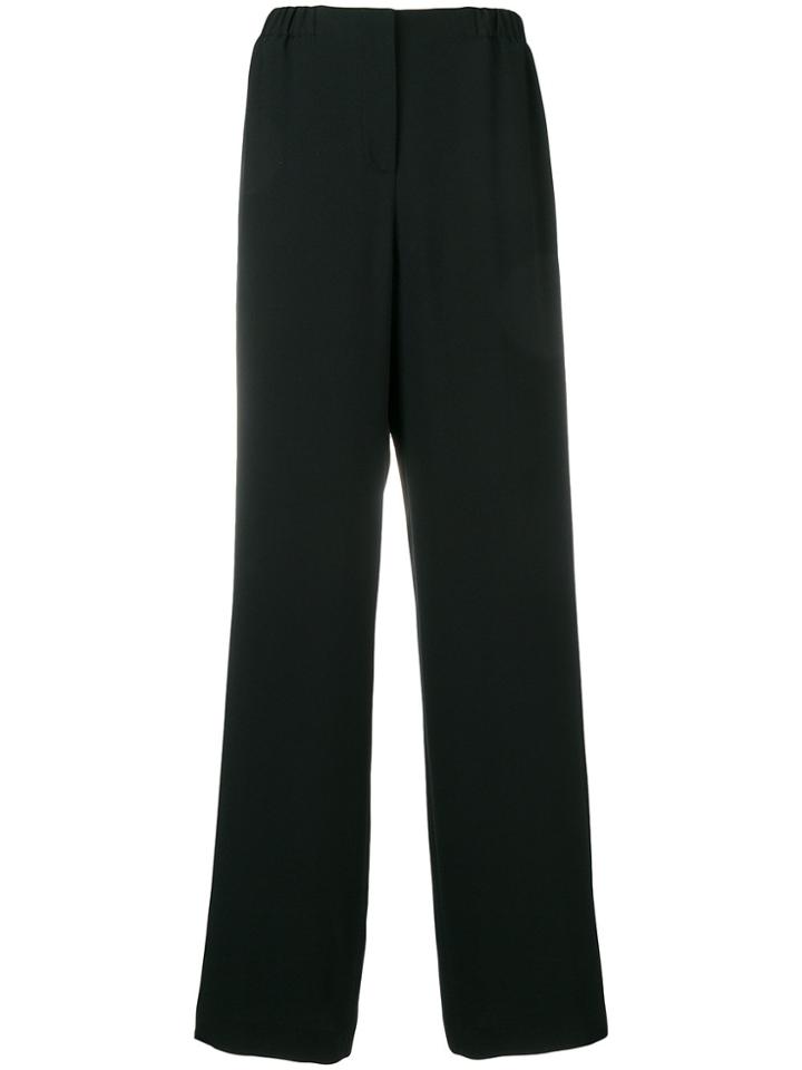 Alberta Ferretti Wide Leg Trousers - Black